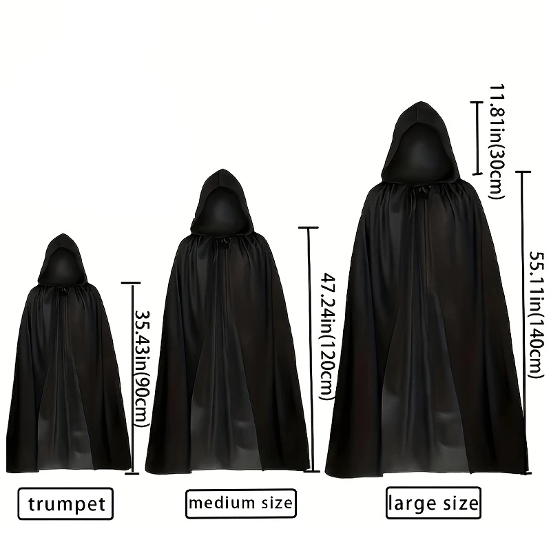 Halloween Wicked Witch Cloak with Hat