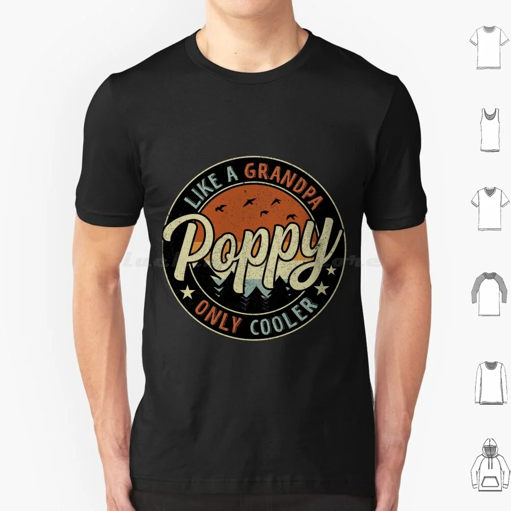 Poppy Like A Nonno Solo Cooler Vintage Retro T Shirt 6Xl Cotton Cool Tee Poppy Come Un Nonno Solo Cooler Poppy Ideas