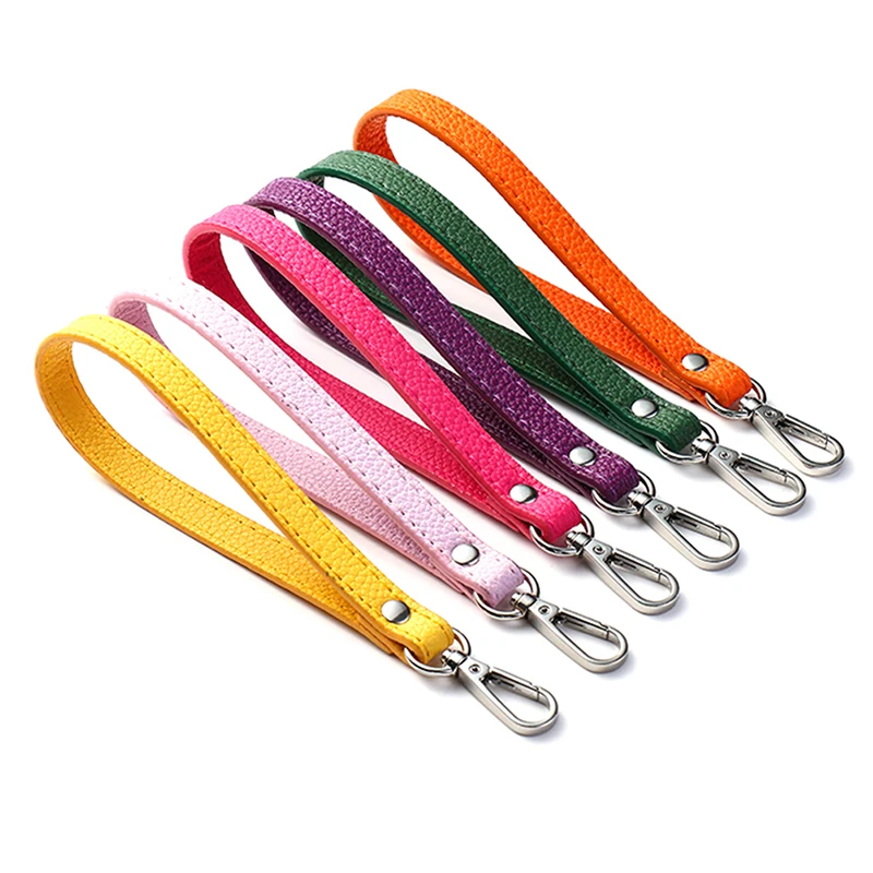 

1PC 19 cm PU Leather Bag Wrist Strap Long Shoulder Bag Strap Handles Adjiustment Purse Handle For Handbag Belts Bag Accessories