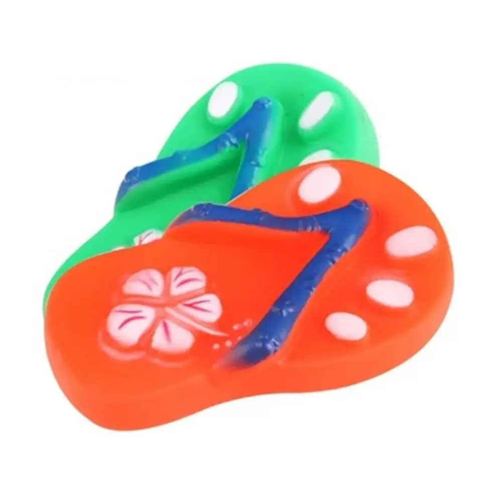 Toy Cute Squeaky Chewing Vinyl Puppy Sandals Shape Flip Flops Dog Cat Pet Sound Toy