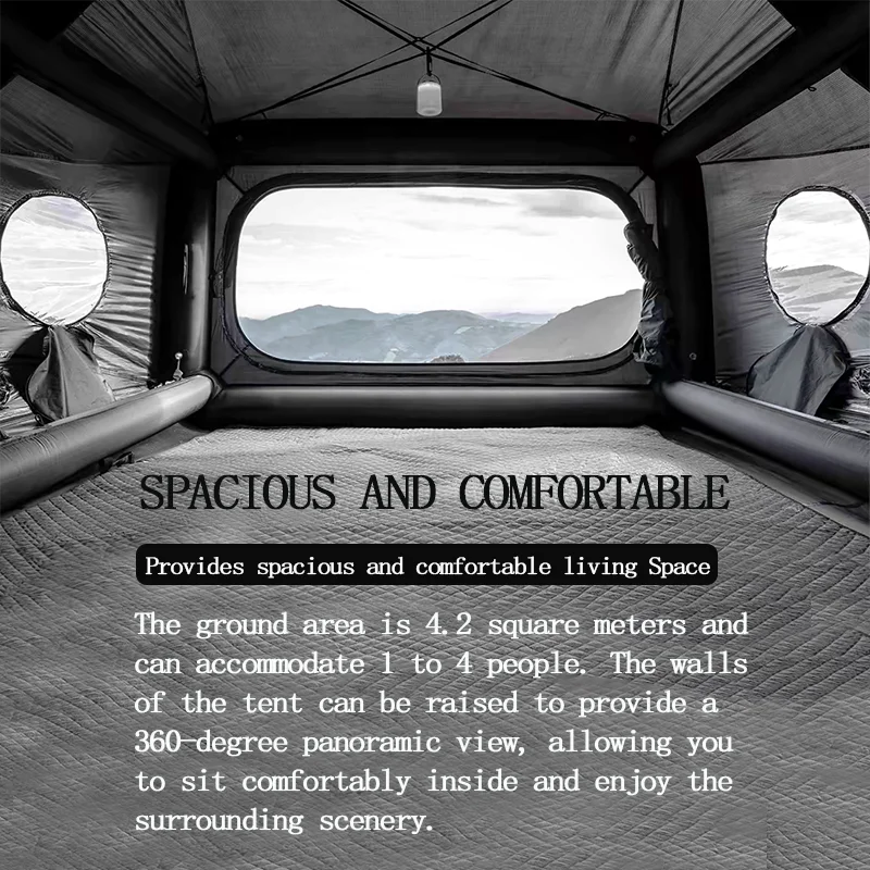 Portable Hiking Folding Outdoor Inflatable Tent Square Family Tents Camping Outdoor Waterproof