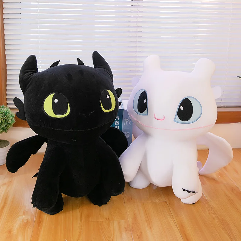 Large Toothless Dragon Body Pillow Cute Cartoon Dragon Plush Toy Soft Decorative Throw Pillow Cushion Anime Stuffed Doll Decor plush doll body pillow