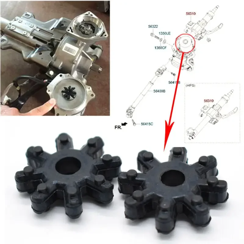 Steering Flexible Steering Column Coupler 2pcs for Hyundai Kia MDPS Parts flexible steering coupler
