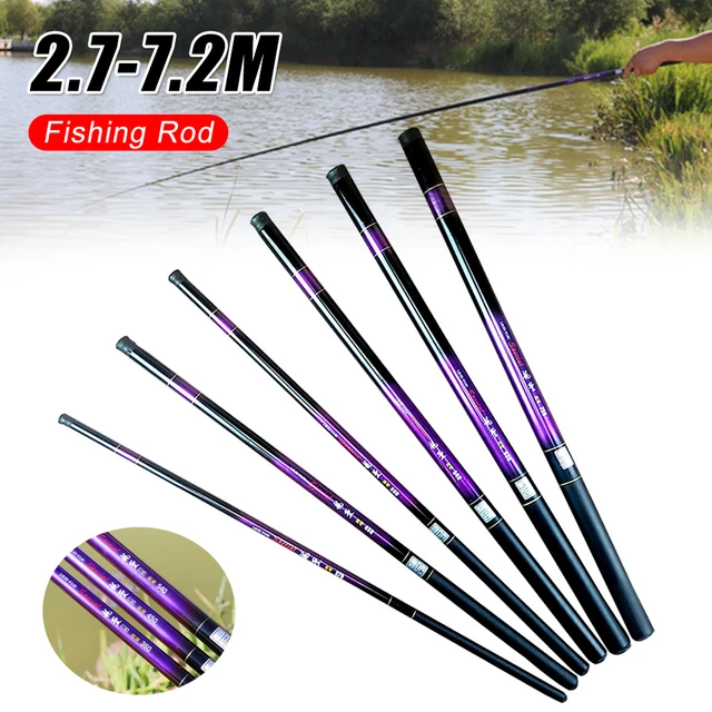 Professional Fishing Rod Portable Fiberglass Fishing Role For Streams  Rivers Lakes Reservoirs Ponds 56g-332g / 2.4m-5.7m - AliExpress