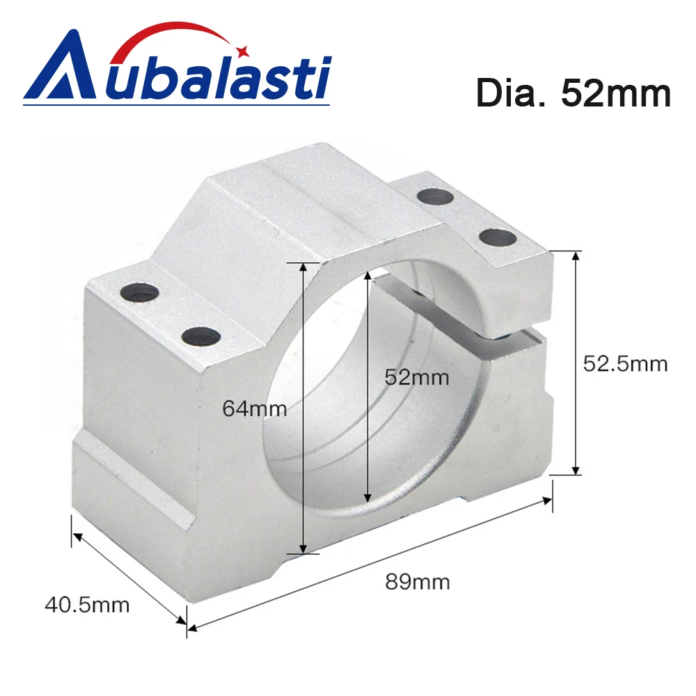 CNC Router Machine Spindle Clamp Diameter 48mm 52mm Spindle Motor Clamp for 300w 400w 500w 600w Motor Mounts Bracket spindle clamp holder