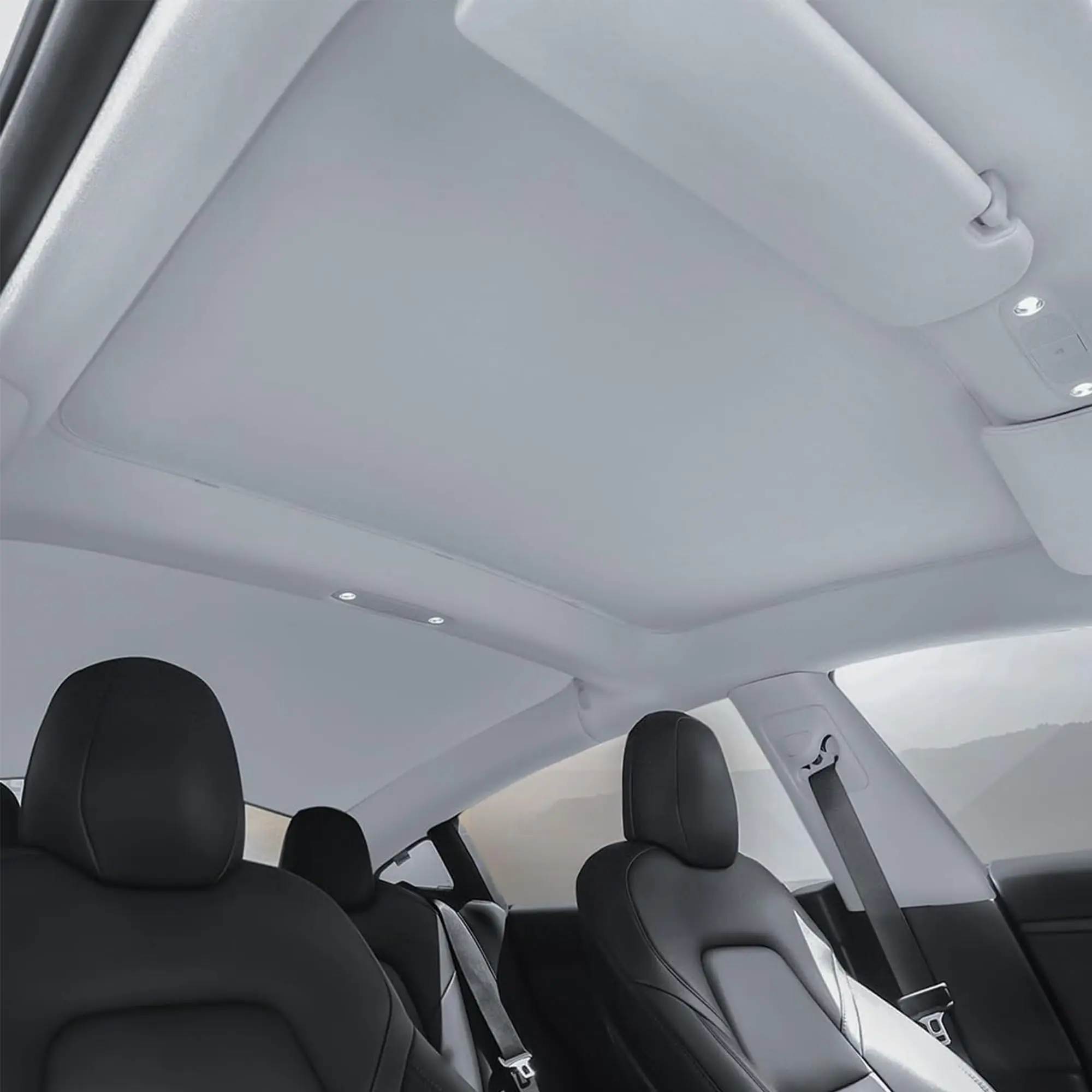 Suitable for Tesla Model 3 Split-Type Sunshade Curtain for Model 3 2016-2023 and Highland 2024 Ice Crystal Sunshade Curtain for Sunroof + Rear Windshield Sunshade