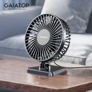 GAIATOP Mini USB Ventilatore da tavolo Ventilatore portatile Desktop Office USB Ventilatori di raffreddamento silenziosi Regolazione a tre velocità Adatto per l'home office 1