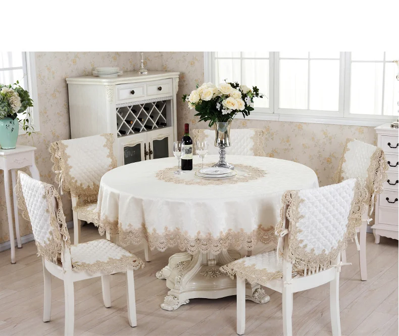 Tovaglia in pizzo di pizzo solubile in acqua, tovaglia da caffè, panno e rilascio di sabbia, soggiorno, tavolo da pranzo_voghion.com