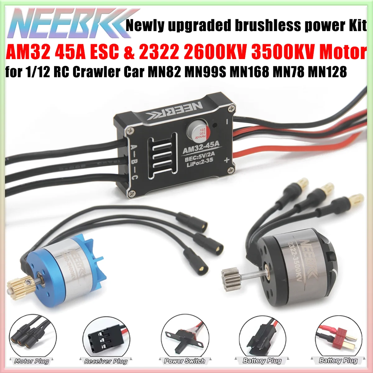 Moteurs et ESC Brushless pour Drone FPV 2322 2830 2600KV 3500KV