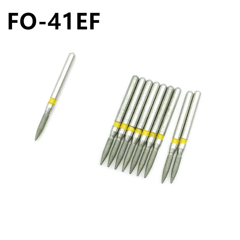 

10pcs/box Dental Diamond Bur Medium Polishing Whitening Tools FG 1.6mm Burs Extra Fine FO-41EF