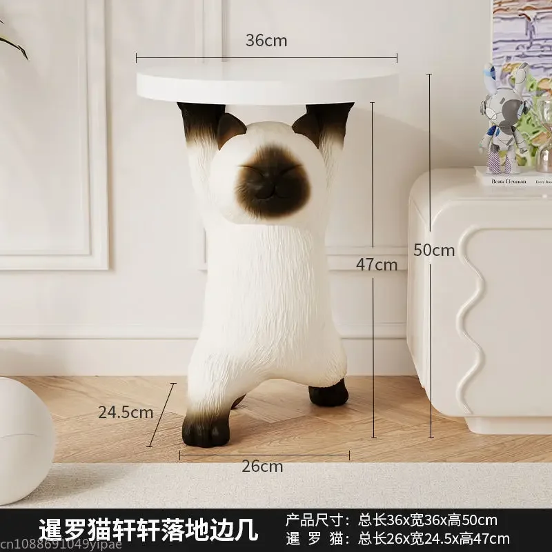 Siamese Cat Living Room Decoration TV Cabinet Sofa Tea Table Bedroom Nightstand Housewarming Gift Home Furniture 5