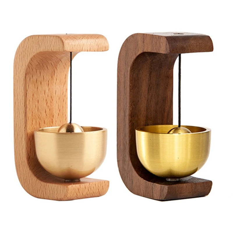 

2024 Wooden Doorbell Bell Wind Chimes Wireless Doorbell For Home Entrance Door Bell Aesthetic Room Wall Decor