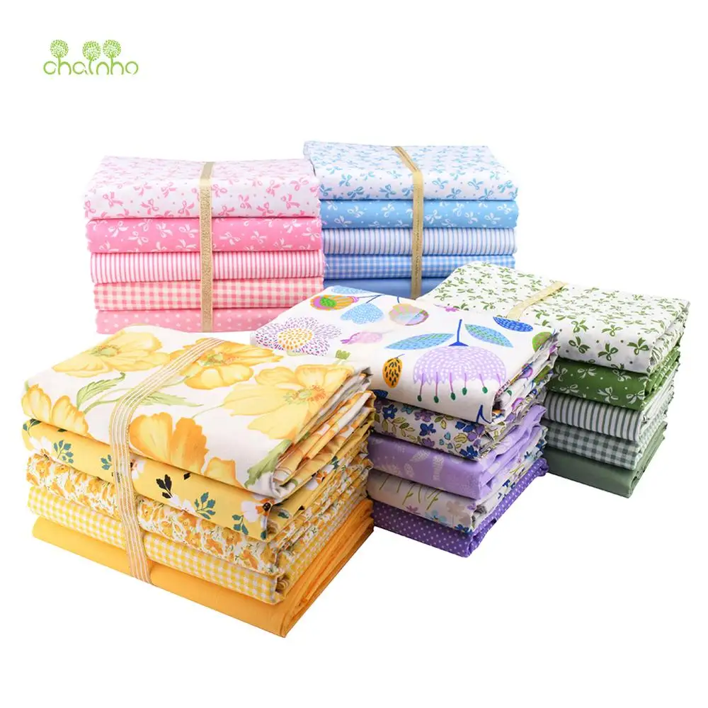 Chianho,Printed Twill Cotton Fabric,Classic Flower Series,Patchwork Cloth For DIY Sewing Quilting Baby&Child's Bedcloth Material