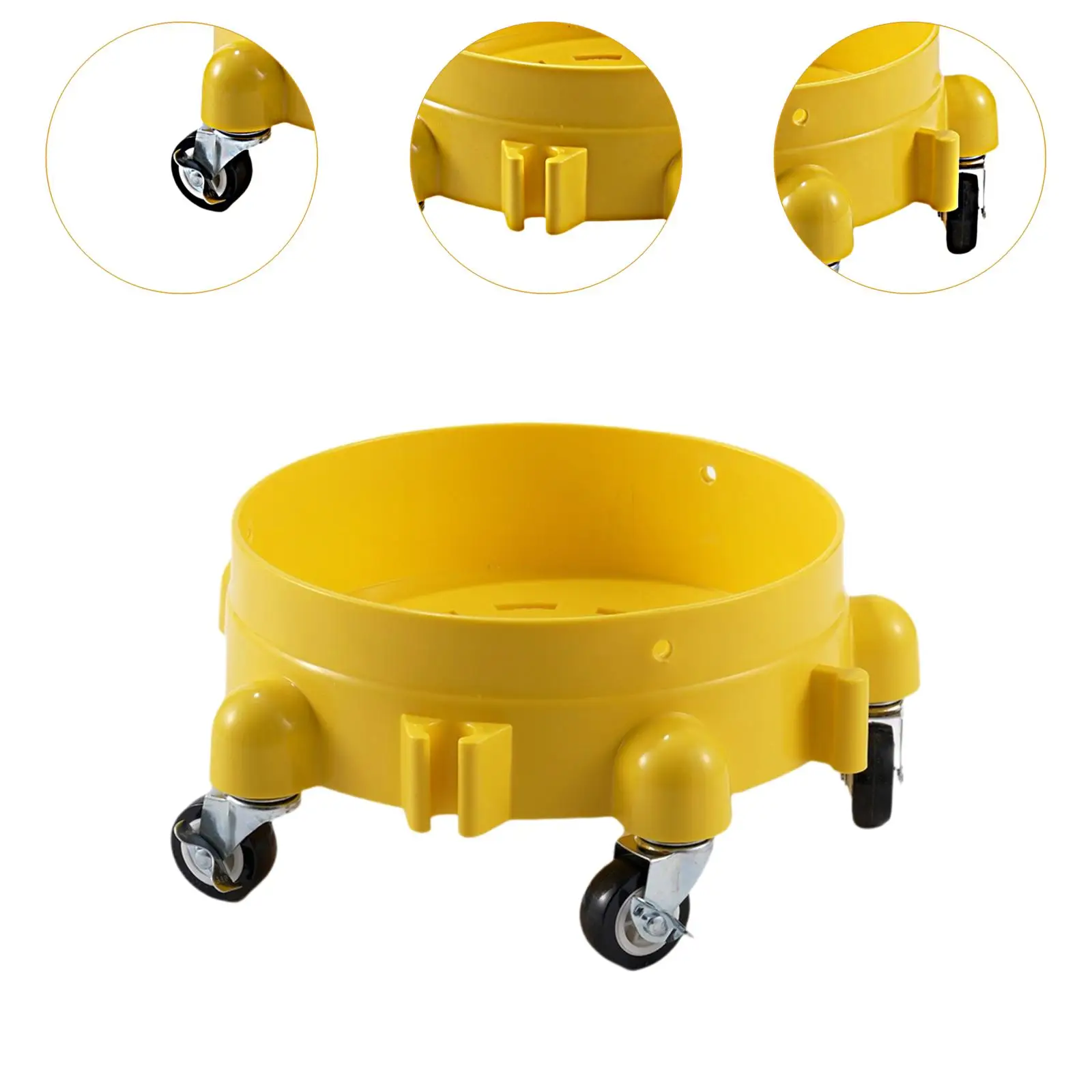 Car Wash Bucket Dolly Heavy Duty Swivel Caster Rolling Detailing Wash Bucket With Wheel rolling bucket cart for car washing pain