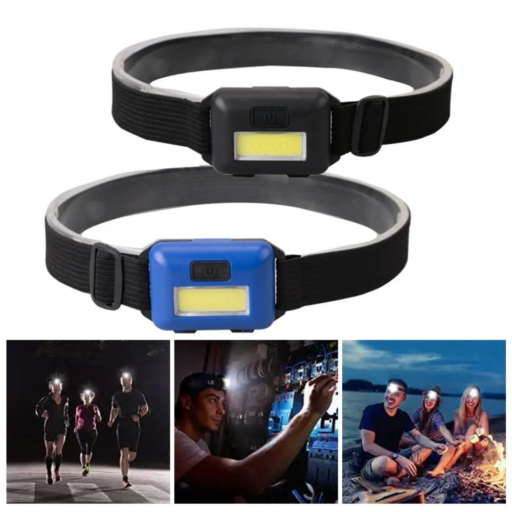 

Mini Headlight High Brightness Ultra-Light 3 Light Modes Outdoor Lighting ABS Night Fishing LED COB Head Flashlight Gadget