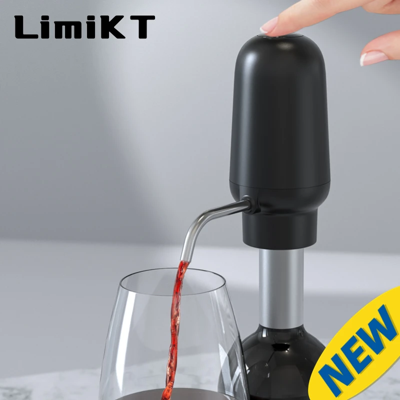 LimiKT 1PCS Electric Wine Dispenser Household Rechargeable Electric Automatic Wine Dispenser