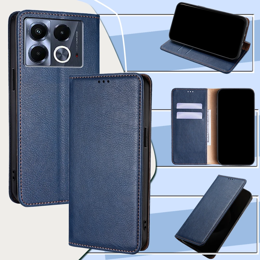 Business Magnetic Leather Wallet Phone Case For Infinix Smart 8 Plus Note 40 Pro Book Style.jpg Business Magnetic Leather Wallet Phone Case For Infinix Smart 8 Plus Note 40 Pro Book Style.jpg
