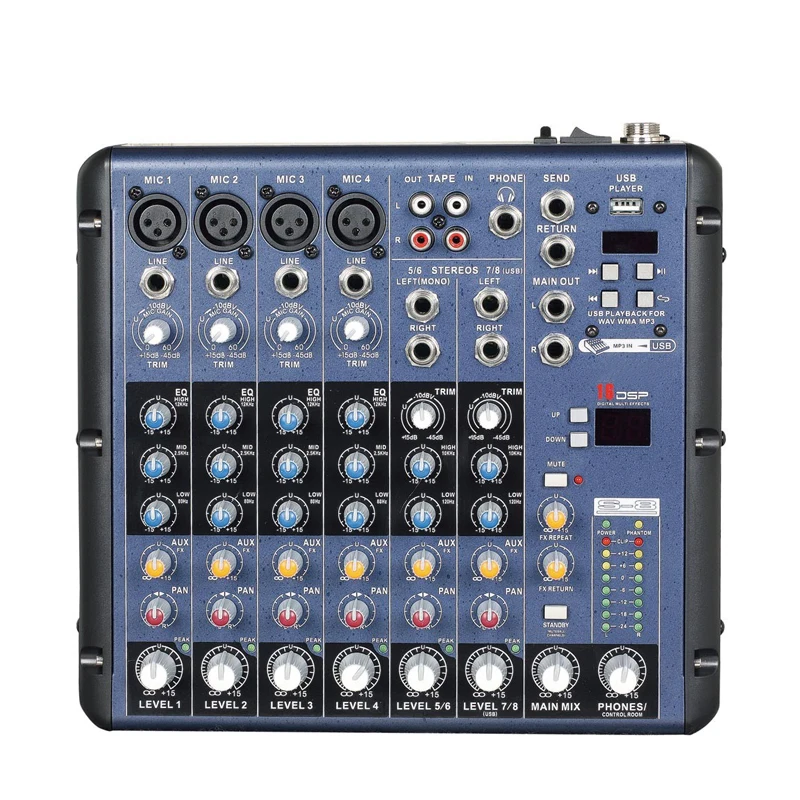 

2019 new product the best powered mixer teyun audio table for mixing sound