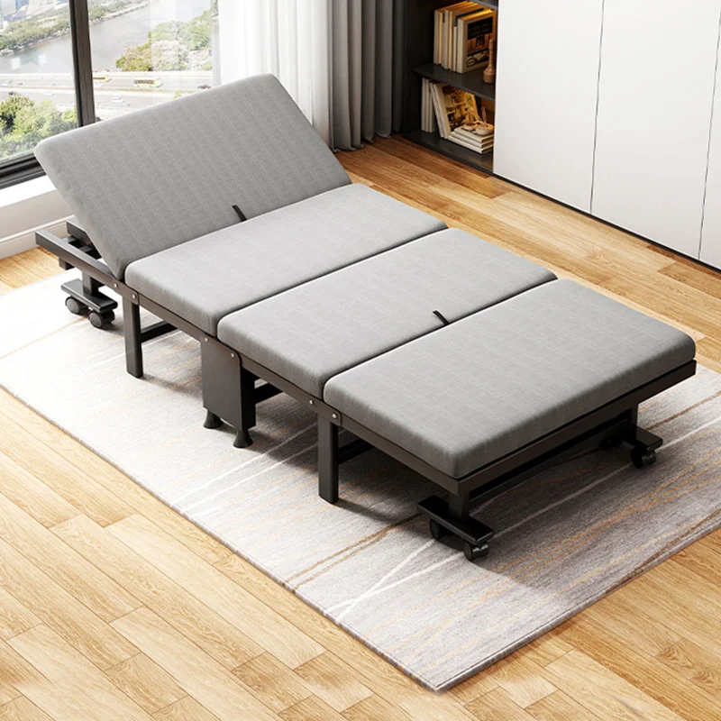 

Adults Camping Folding Bed Office Travel Mattress Folding Bed Tent Chair Cama Plegables Para Dormir Camping Bed Portable LQQXP5