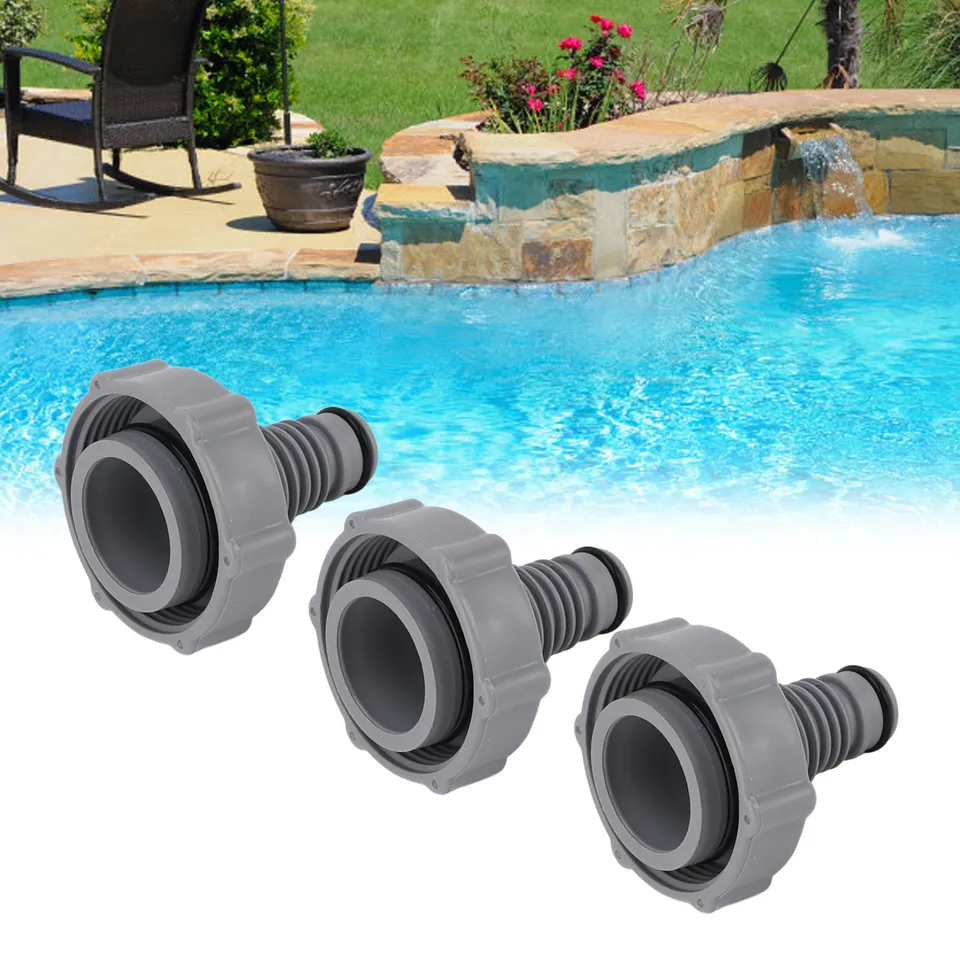 Vanne De Vidange Pour Piscine P6H1419 - Adaptateur Tuyau Gris, Remplacement Pièce équipement Piscine - 10