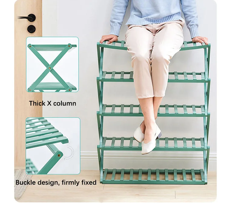 Minimalist Multipurpose Foldable Divider Rattan Shoe Cabinet Sliding Door Shelves