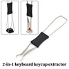 2 in 1 Key Switch Puller Keycaps Puller Unloading Wire Switch Mechanical Keyboard Removal Tool Replacement Mechanical Keyboard 1