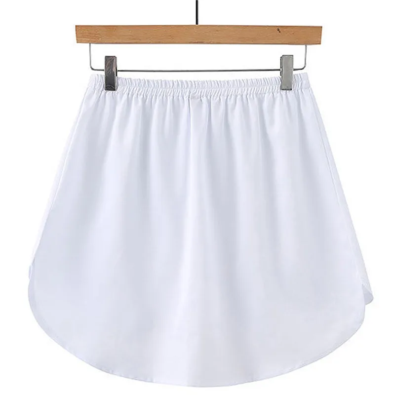 S-5XL Women Fake Shirt Hem Detachable Underskirt Irregular Skirt Tail Blouse Hem Extender Mini Skirt Layered Inner Layer