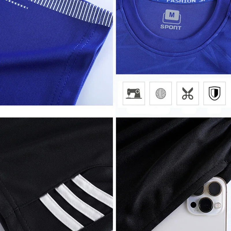 Ice Silk Quick Drying Fitness Set for Summer Sports sports suit