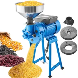 VEVOR electric grain grinder, 1500W spice grinder, commercial corn grinder with funnel, flour, grain, wheat dry and wet grinder