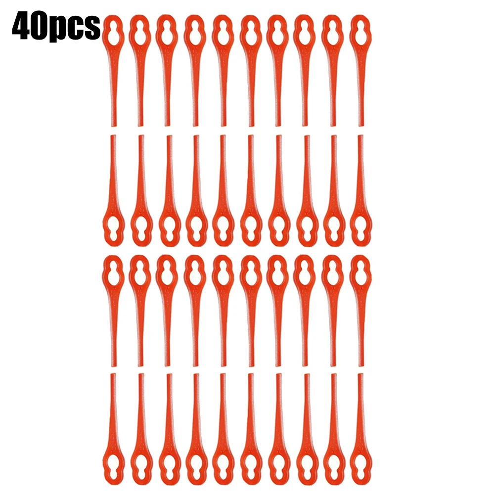 40Pcs Grass Strimmer Plastic Cutter Blades ALM BQ026 For Einhell Trimmers AT 18Li BG-CT 18Li GATE 18Li G GE-CT 18Li  RG-CT 18Li electric grass trimmer