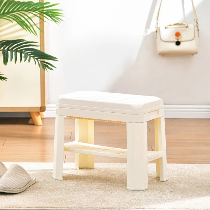 Shoe Changing Storage Stool Detachable Plastic Stools Minimalist Detachable Shoe Changing Bench Portable Sitting Chair Household