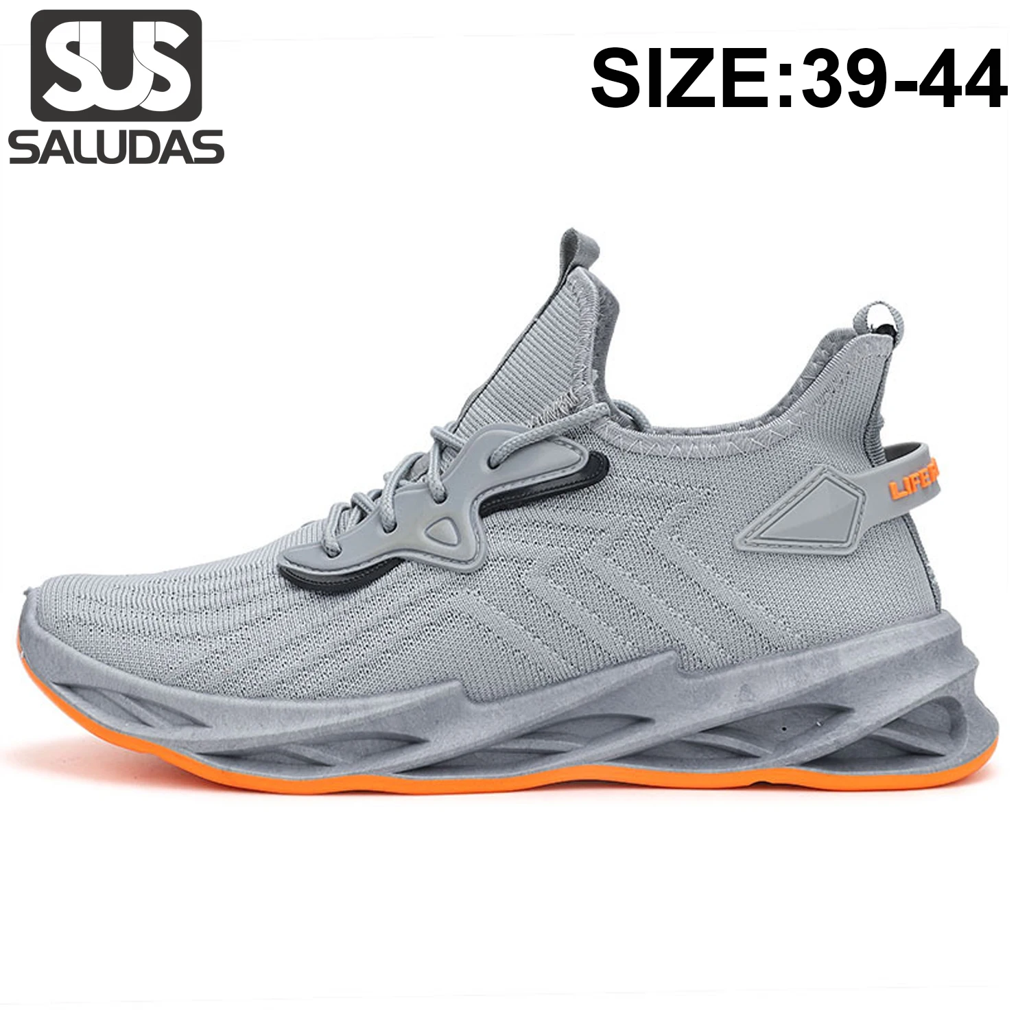

SALUDAS Men Sneakers New Breathable Outdoor Running Shoes Light Comfortable Casual Sneakers Big Size Men's Tennis Shoes
