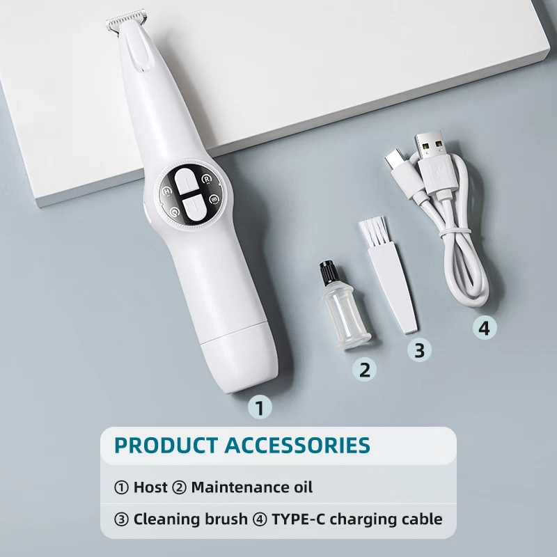Pet nail clipper pet electric clipper with LED lights foot hair trimmer professional dog and cat care products USB rechargeable nail clippers