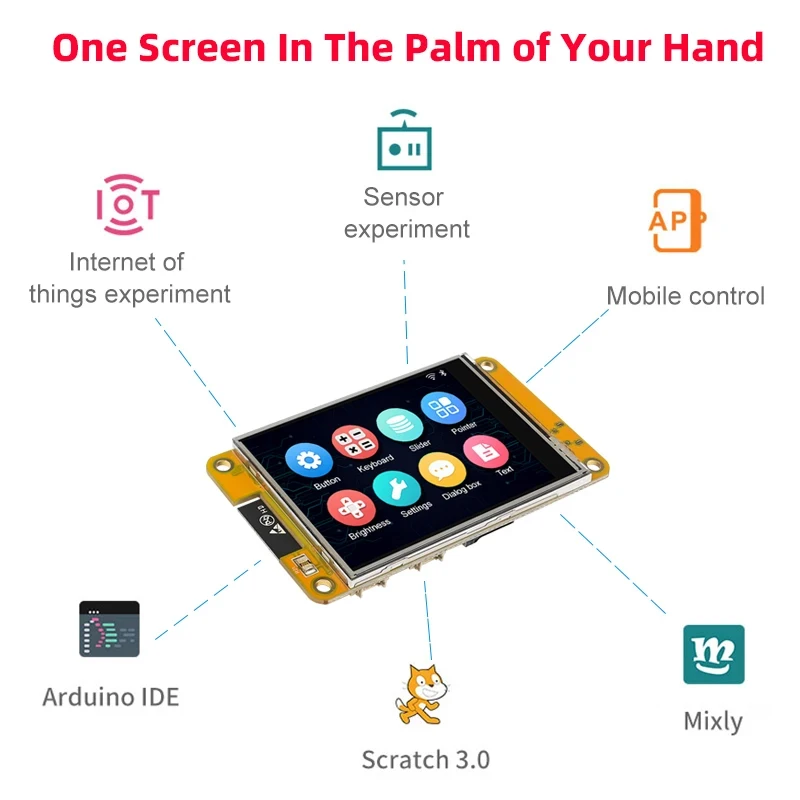 Smart Display Touch Screen para Arduino Esp32 2.8 Wifi Bluetooth 240x320 Tft Módulo Lcd Caixa de Acrílico Opcional Lvgl - Imagem 2
