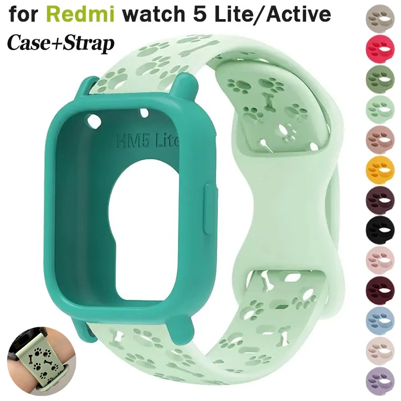 Silicone Sport Strap with Protective Case