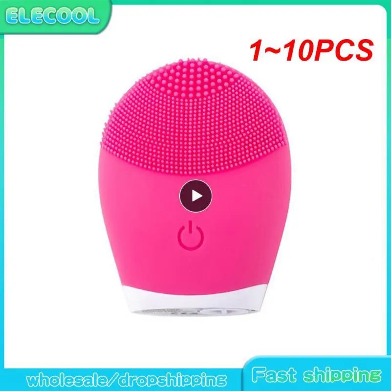 

1~10PCS Electric Silicone Facial Brush Cleansing Skin Massager Face Brush Vibration Sonic Cleanser Deep Pore facial brush