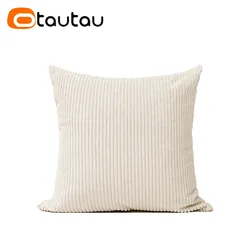 Luxurious Cotton Corduroy Cushion Cover - Various Sizes Available - 30x50cm-pillowcase (2-white beige)