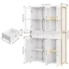 Homfa Living Room Cabinets Large Kitchen Pantry Storage Cabinet, Modern Buffet Cabinet , Tall Hutch Cabinet 3