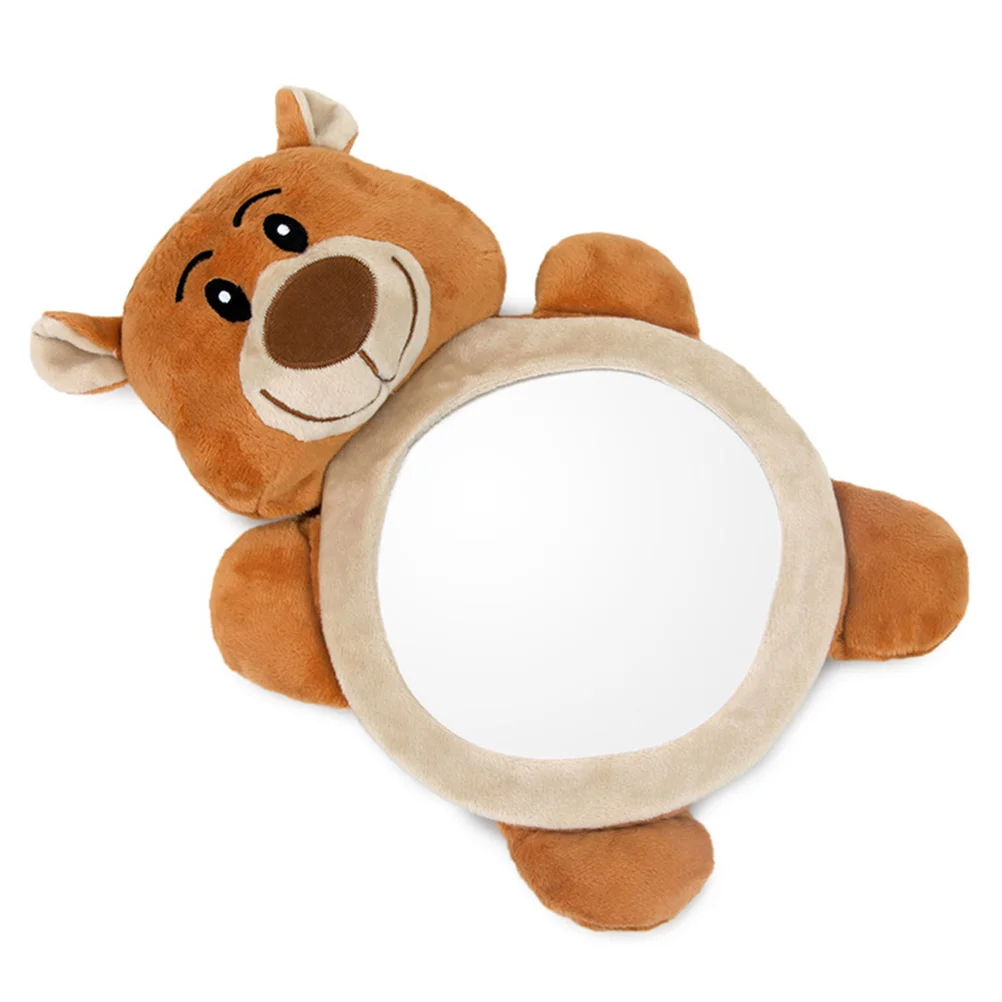 1Pc Adorabile Peluche Leopard Mirror Retrovisore Baby Back Per Neonato Specchio Lovely Car Infant