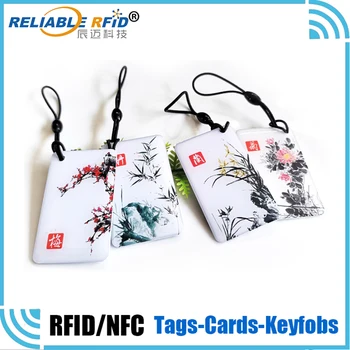 4 개/몫 Mei Lan Zhu Ju 13.56MHz IC M1 S50 Expoy 카드 Tuya 지문 스마트 잠금 장치 용 RFID 스마트 카드