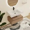 30" Bathroom Vanity with Sink, 30 Inch Floating Vanity, Single Sink Bathroom Vanity Combo, Modern Bathroom Vanity 1