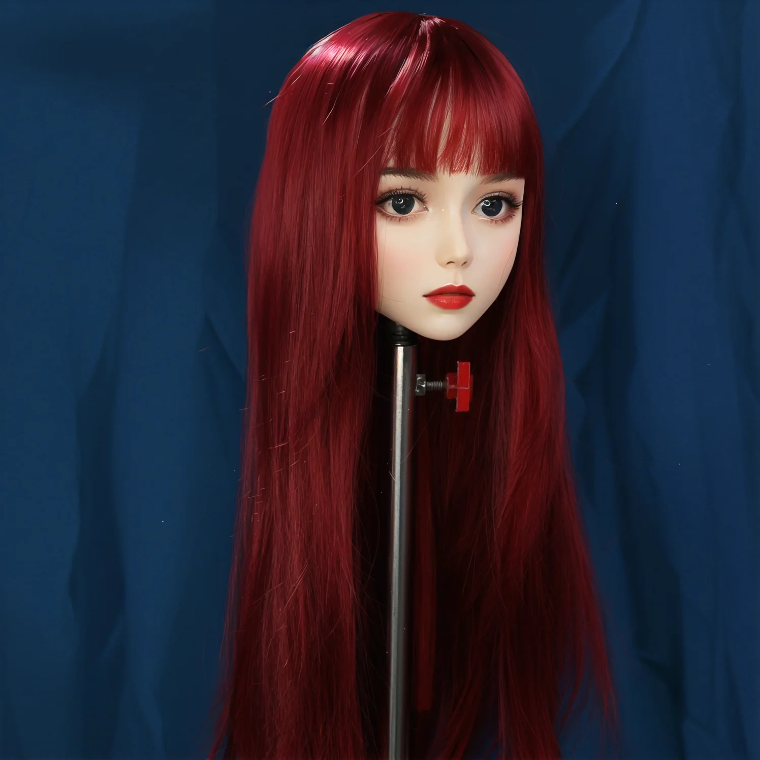 Adjustable TPE head model,Removable wig,M16 screw interface,Mannequin ...