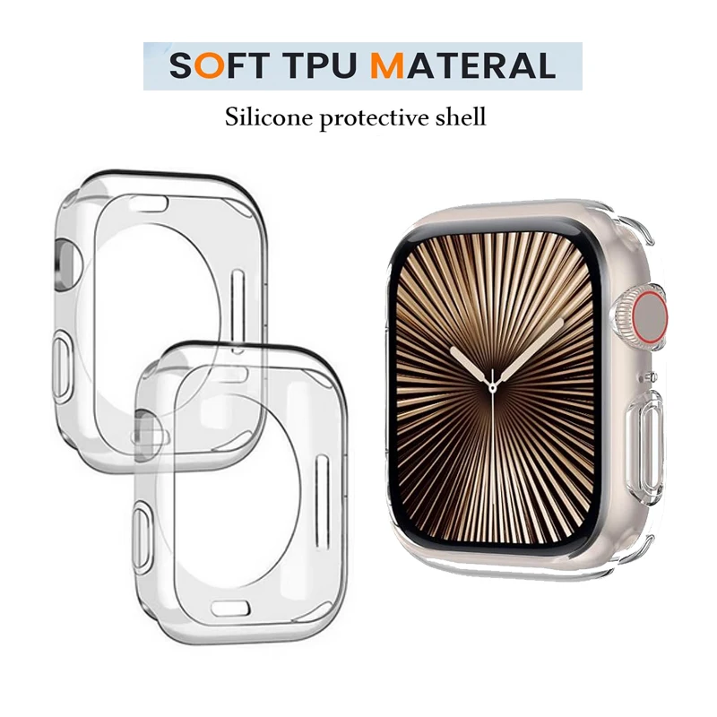 Crystal Clear Soft TPU Protective Case Cover