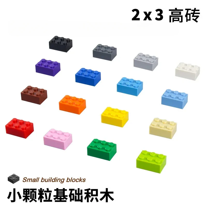 

40Pcs Building Blocks Brick 2x3 Brick MOC Compatible with Brand Small Particle Basic Accessories Educational Toys