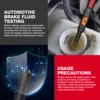 Brake Fluid Tester Auto Car Brake Liquid Digital Tester with Sound Light Alarm For DOT3/DOT4/DOT5.1 Brake Oil Quality Check Pen 6