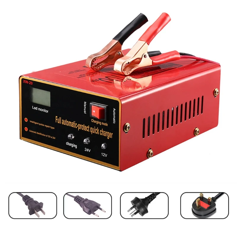

12V 24V Fully Automatic Car for Smart Battery Lead-acid Anti-shock Fire-proof Over for Protection Fast Dropship