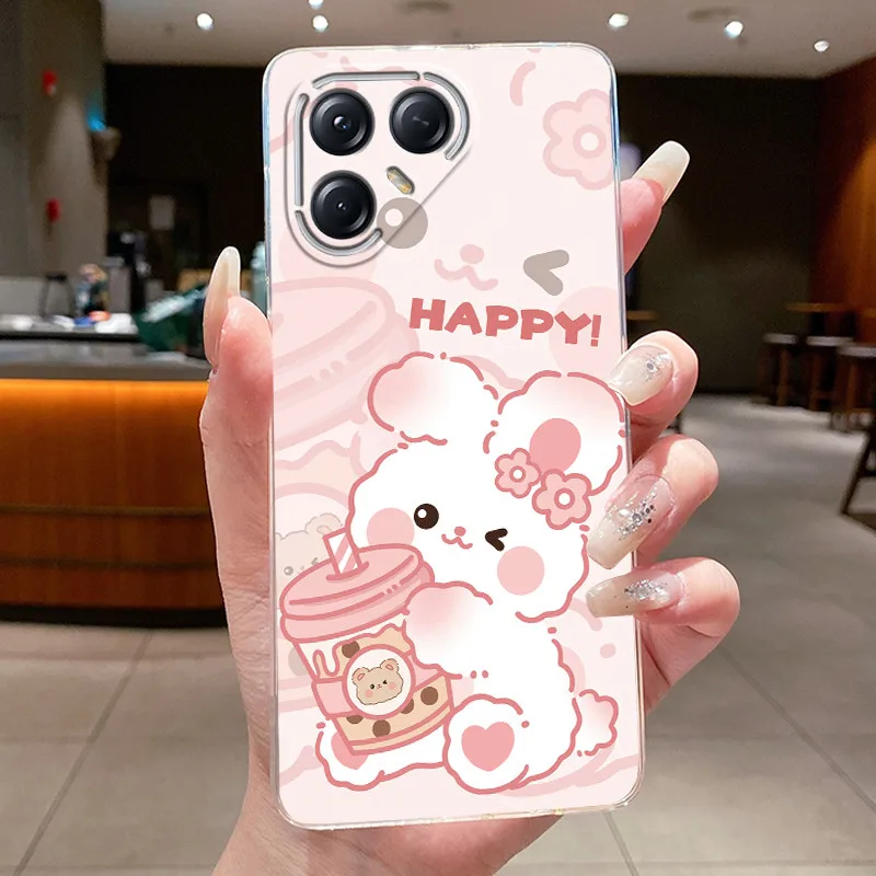 Aesthetic Luxury Soft Silicone Transparent TPU Phone Case Back Cover