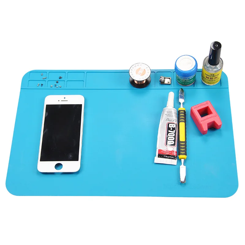 

ESD Heat Insulation Working mat Soldering Station Iron Phone Computer Repair Mat Magnetic Heat-resistant BGA Insulator Platform
