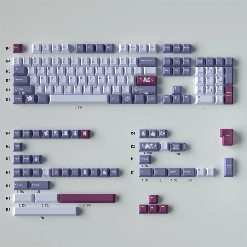 profile dye-sub keycap para mx switch teclado