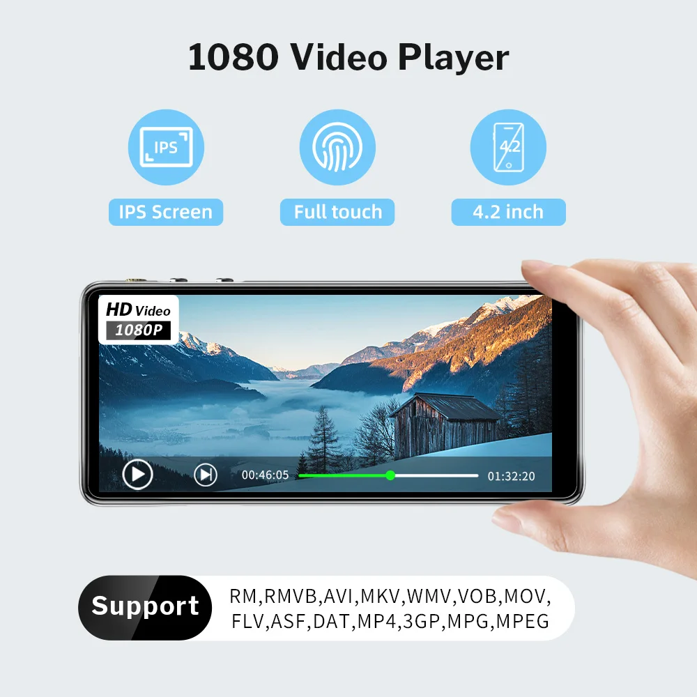 Deelife WIFI MP4 Player Touch Bluetooth Android MP3 Music Play MP 4 mp4 player music player mini media player